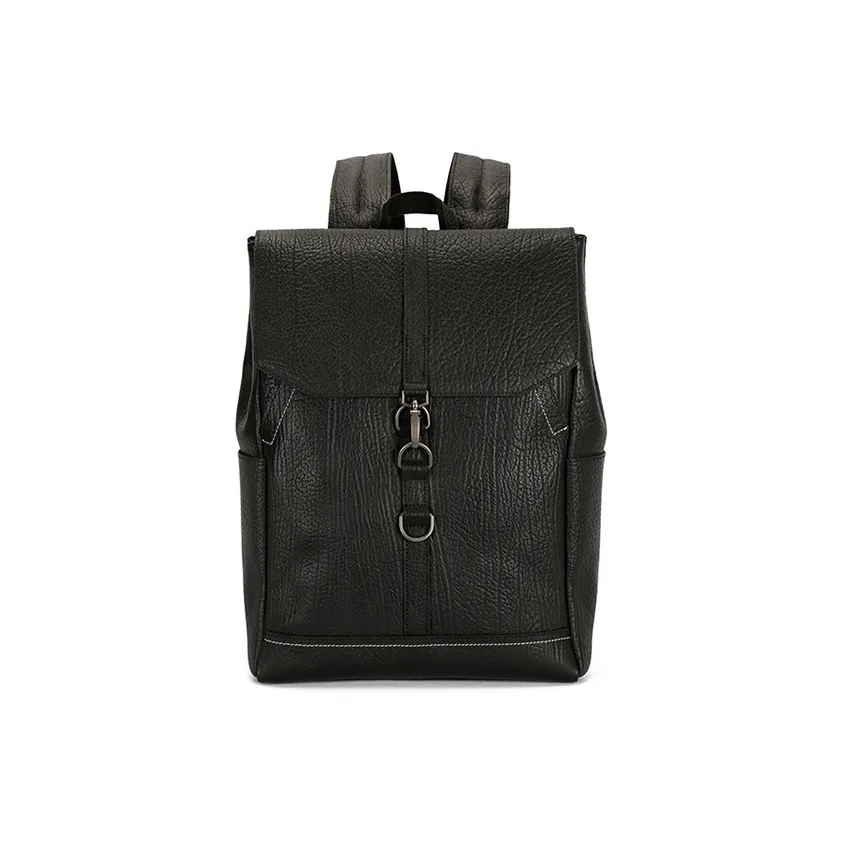 TTaG．baG Первый слой Bark Текстура Коровья кожа Рюкзак Обычный Мужской Черный кофейный