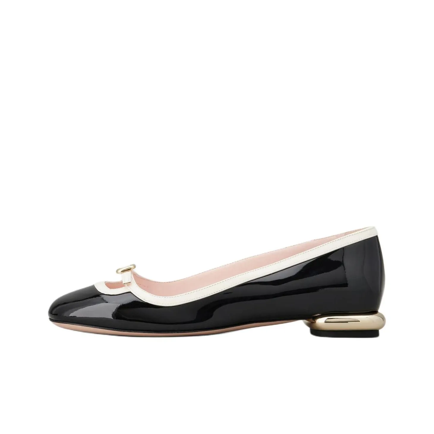 Roger Vivier Buckled Round Toe Slip On Flat Shoes Women's