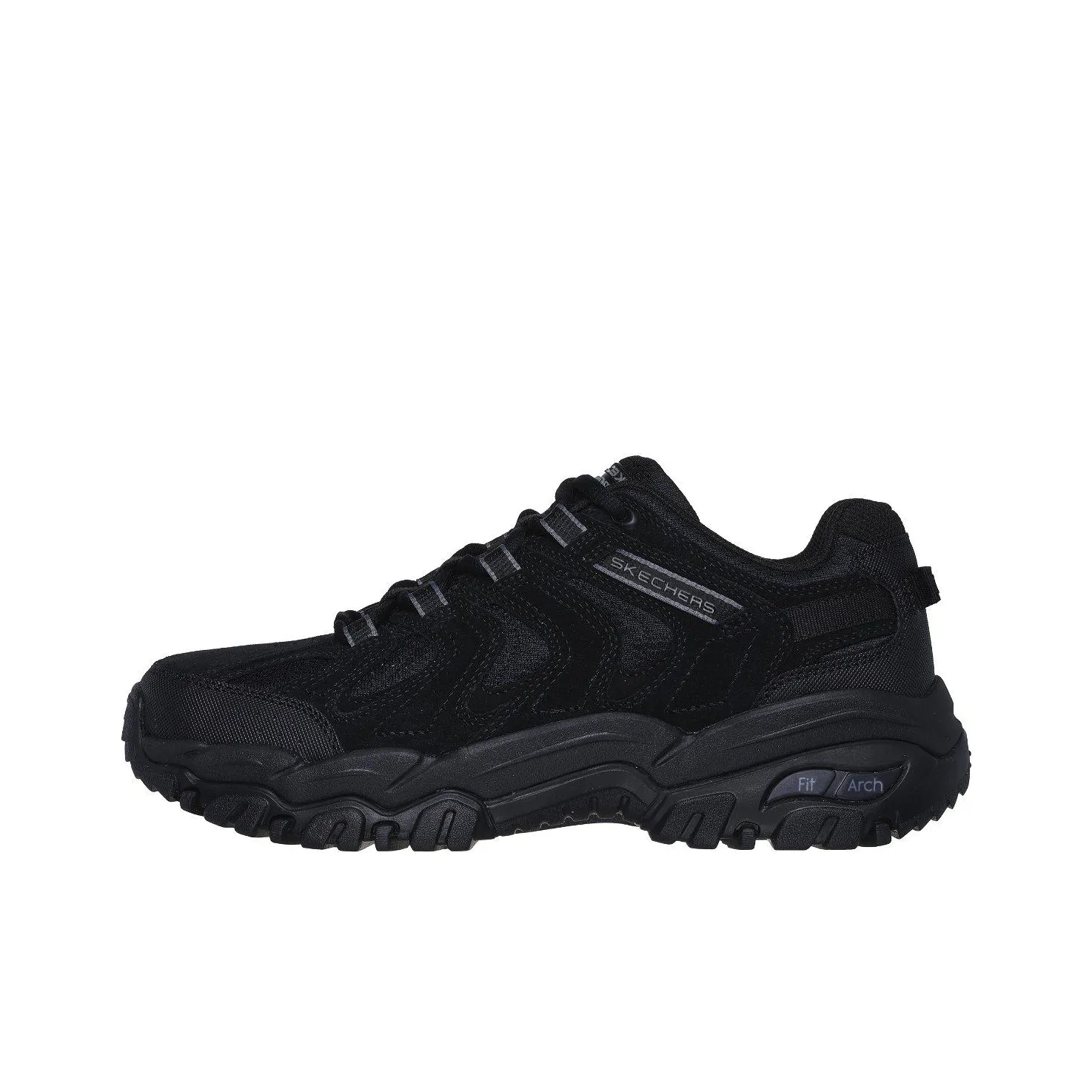 Skechers Wake Mountain Anti Slip Wear Resistant Low Top Outdoor Shoes Men's Black