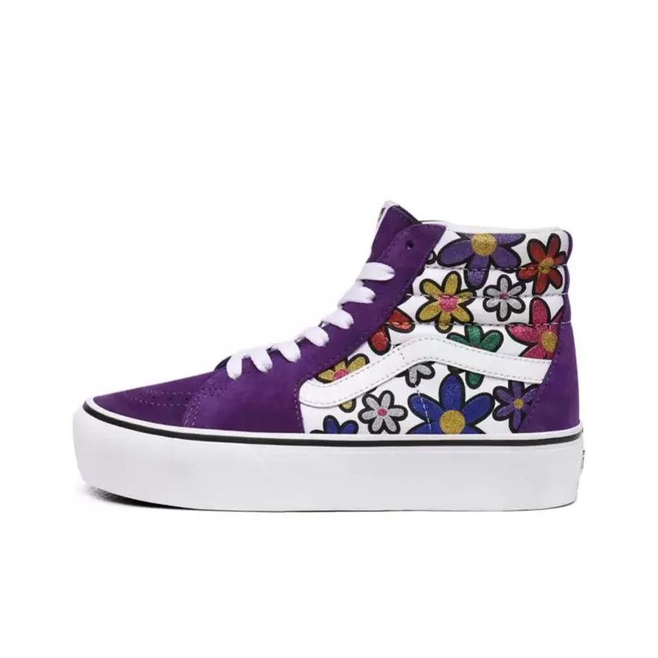 Vans SK8 HI Platform 2 'Glitter Daisies' Women's