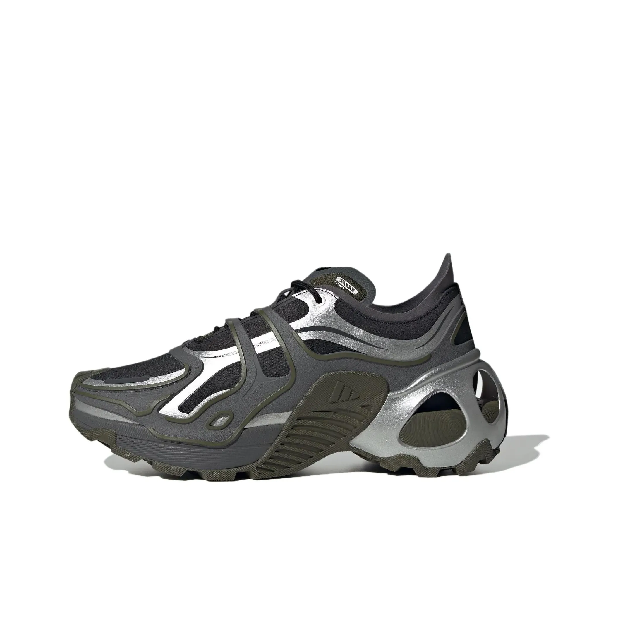 Adidas Anti Slip Wear Resistant Low Top Casual Running Shoes Unisex Black Gray Color
