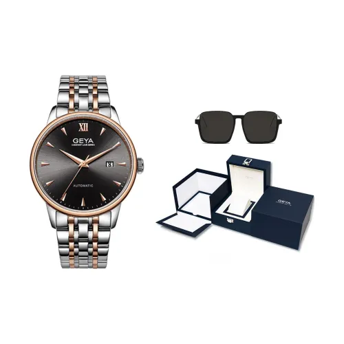 GEYA Автоматический Механический Movement Мужские Часы 41mm*41mm*11mm Черные