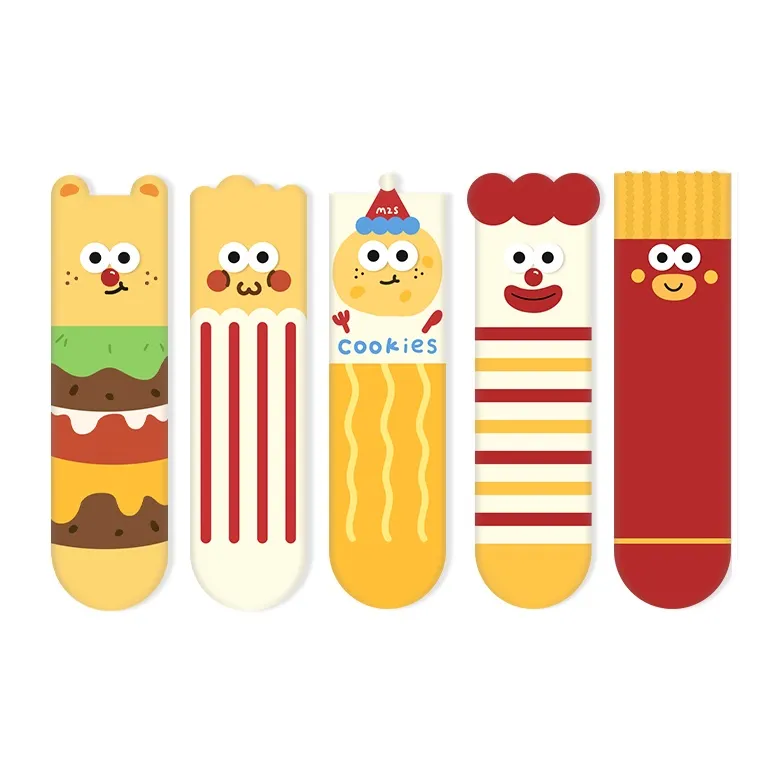 COTTON CHEESE Mid Calf Socks Unisex 5 Pack