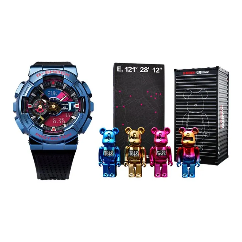 Г SHOCK Heart Of Steel Collection Кварцевый механизм Смола Ремешок Часы Мужские Многоцветный Циферблат