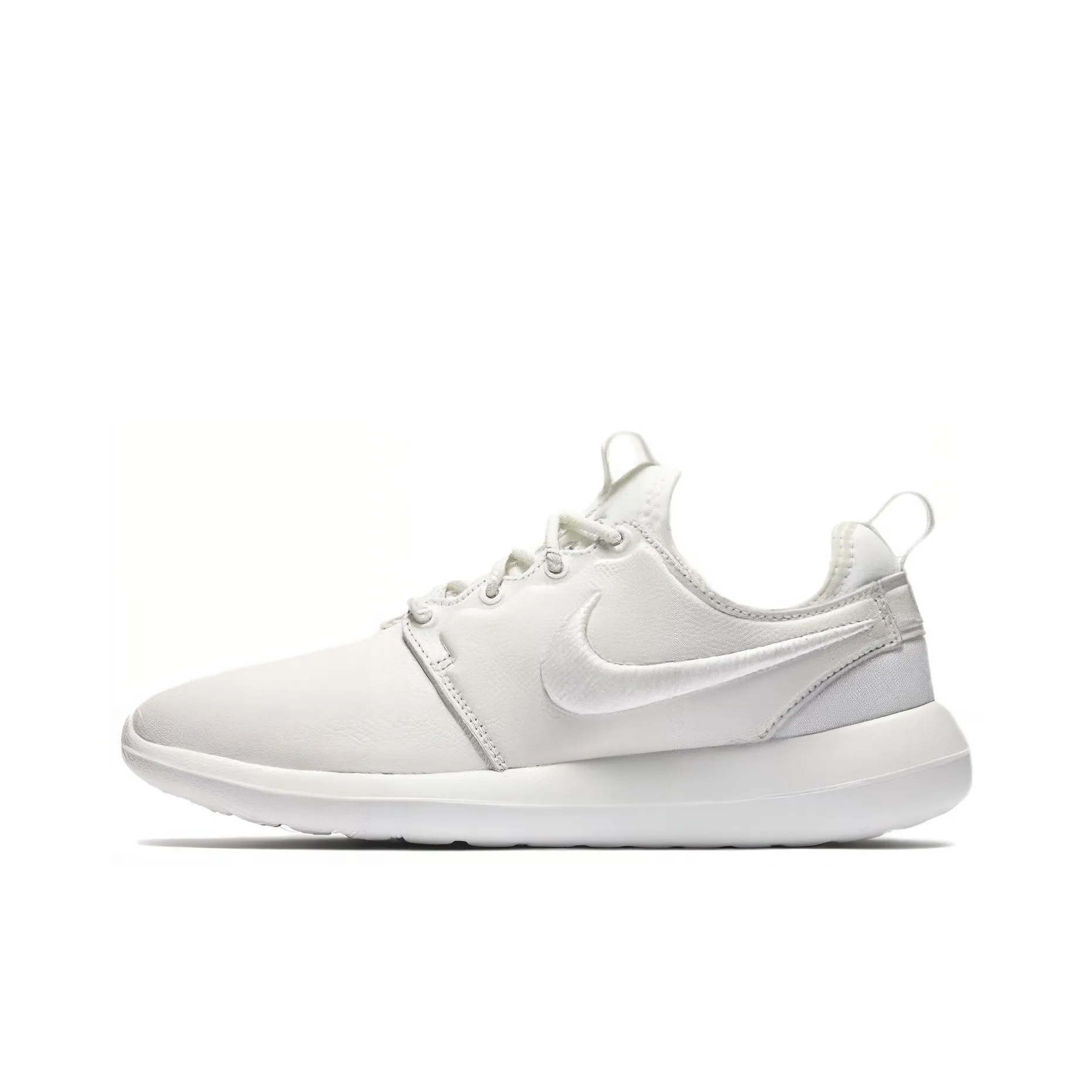 Nike Roshe Two Slip Resistant Abrasion Resistant Низкие Беговые кроссовки Женские Белые