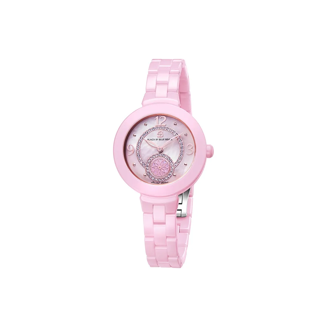 BLACK BY BLUE BRAVE 4B Кварцевый механизм Женские часы 34 мм Жемчужная раковина Цвет