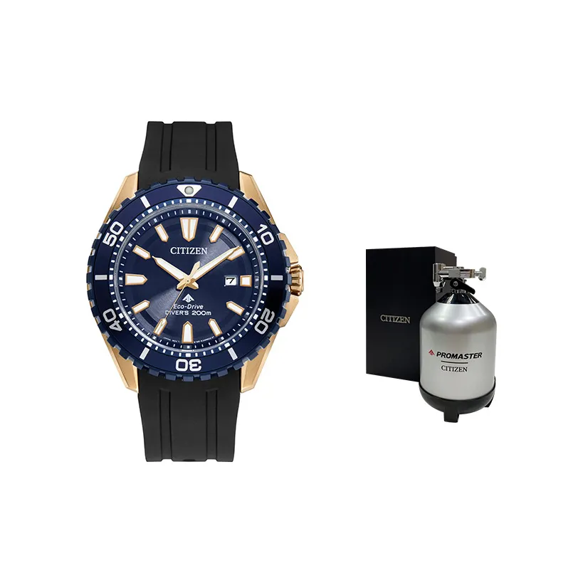 CITIZEN Airborne Eagle Series Светильник Кварцевый механизм Резина (Rubber) Полиуретан (PU) Ремешок Часы Унисекс Синий циферблат