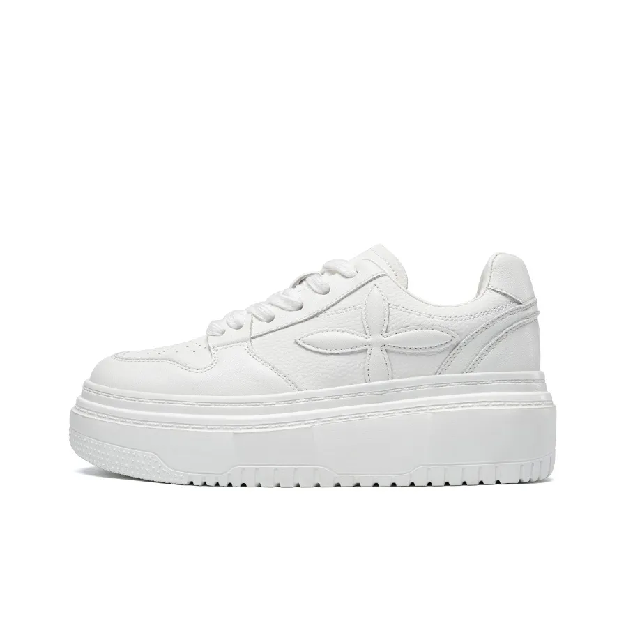 ZHR Waterproof, Lightweight, Height Increasing Stylish Skateboarding Shoes Women's White
