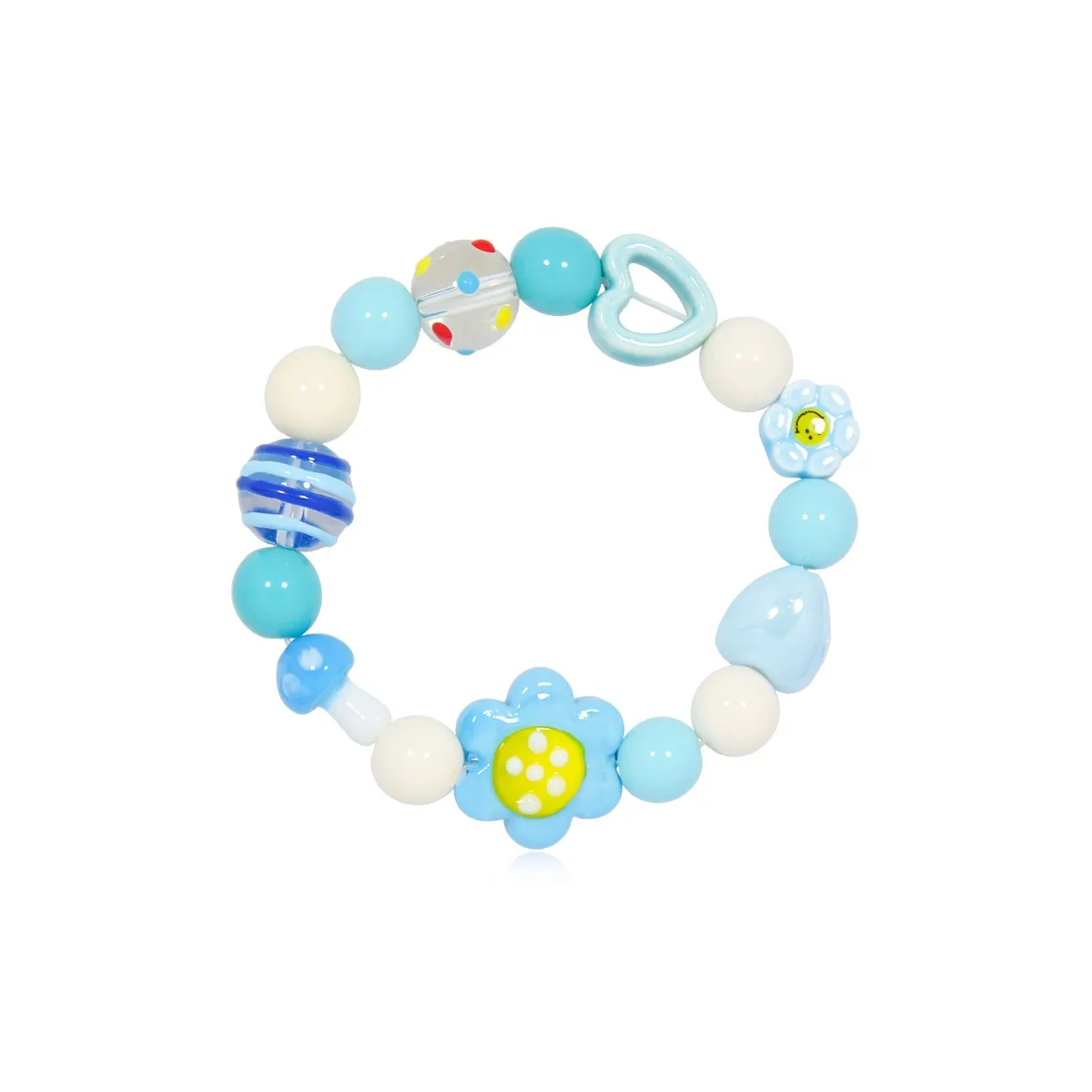 AWE Цветная глазурь UNIQUE Дизайн Милый Студенты Браслет с бусинами Унисекс