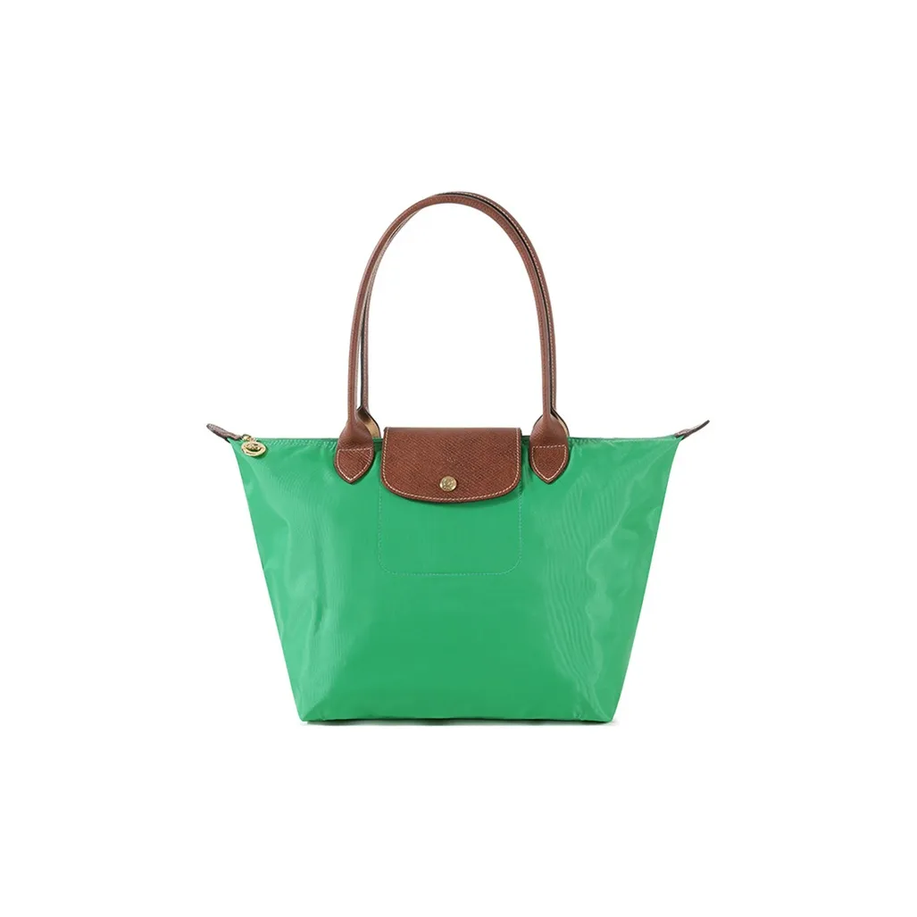 LONGCHAMP Le Pliage Переработанный полиамид Холст Пельмени Сумка Холст Сумка Сумка через плечо Женская Изумрудно-зеленый