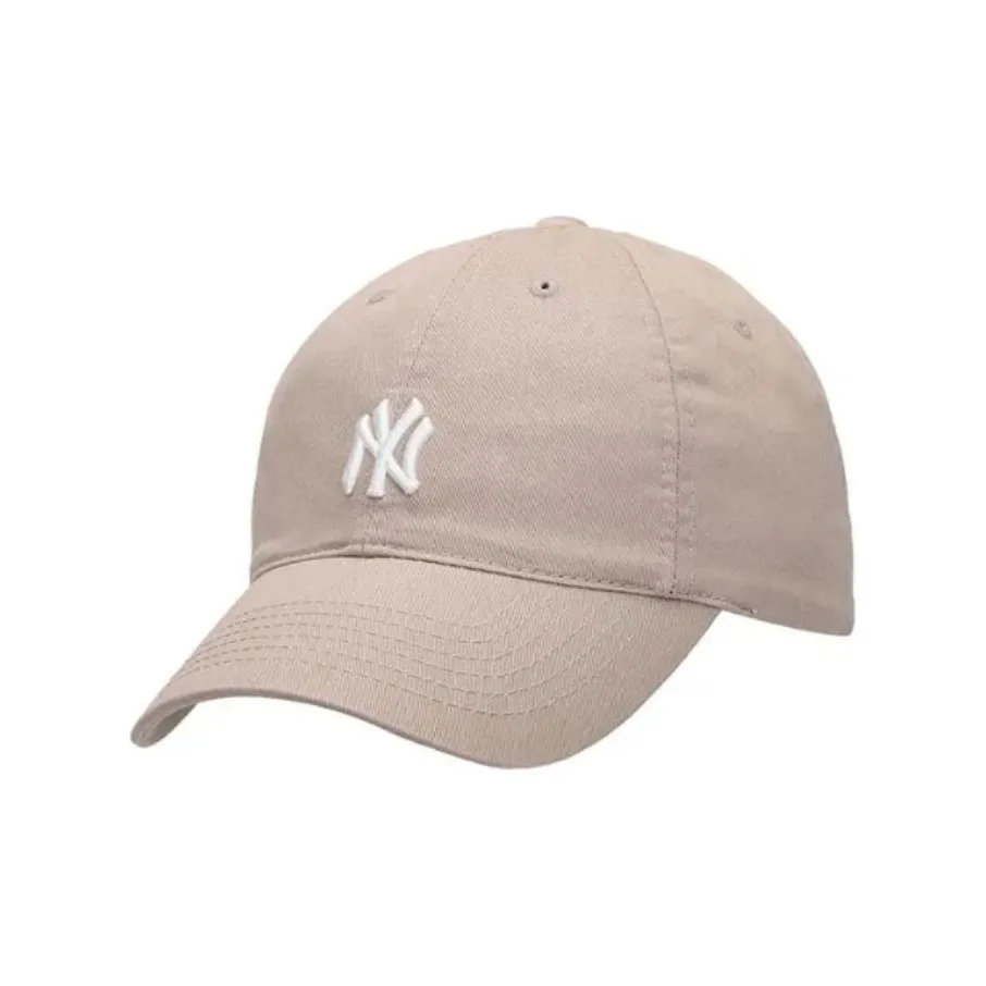 Бейсбольные кепки MLB Base Logo из хлопка унисекс бежево-желтые