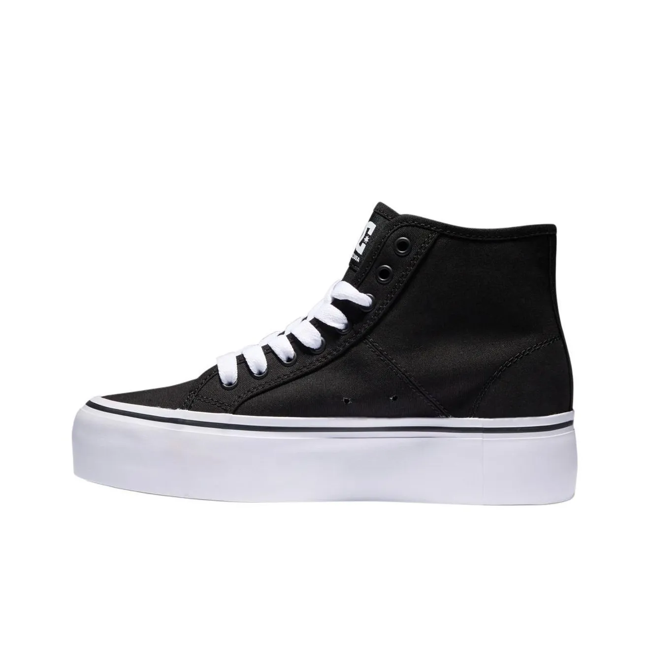 DC Shoes High Top Canvas Shoes Women's Black White