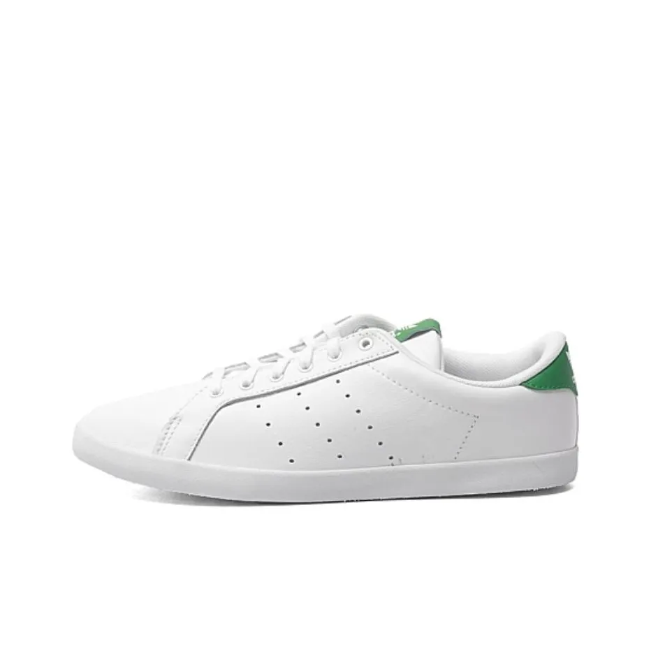 Adidas Originals Stan Smith Покрытие Slip-Resistant Легкий Низкий Топ Скейтборд Кроссовки Женские Белые Травяной Зеленый