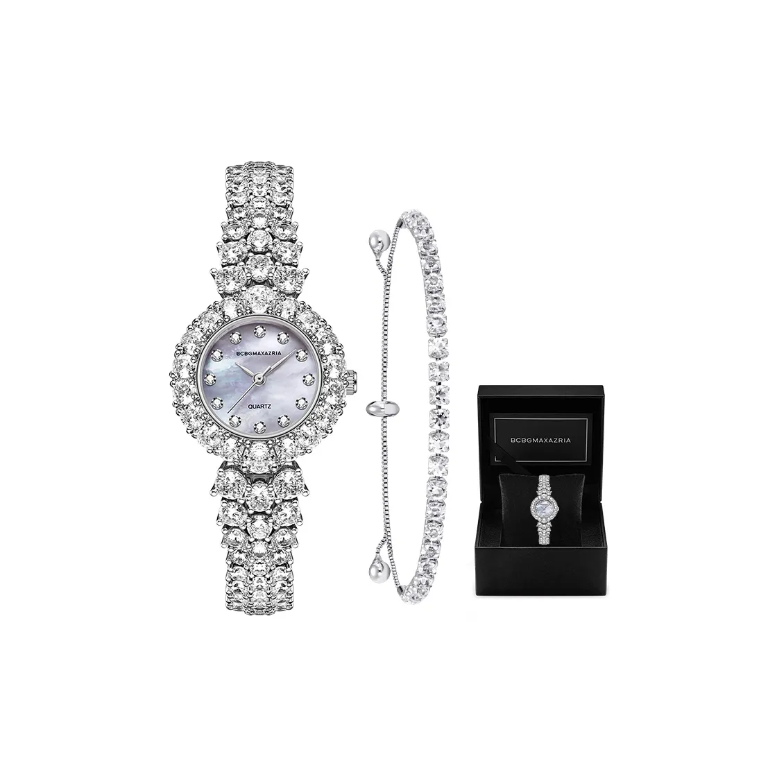 BCBGMAXAZRIA Кварцевый механизм Женские часы 25мм*27мм*8мм Мать Жемчужная раковина Цвет