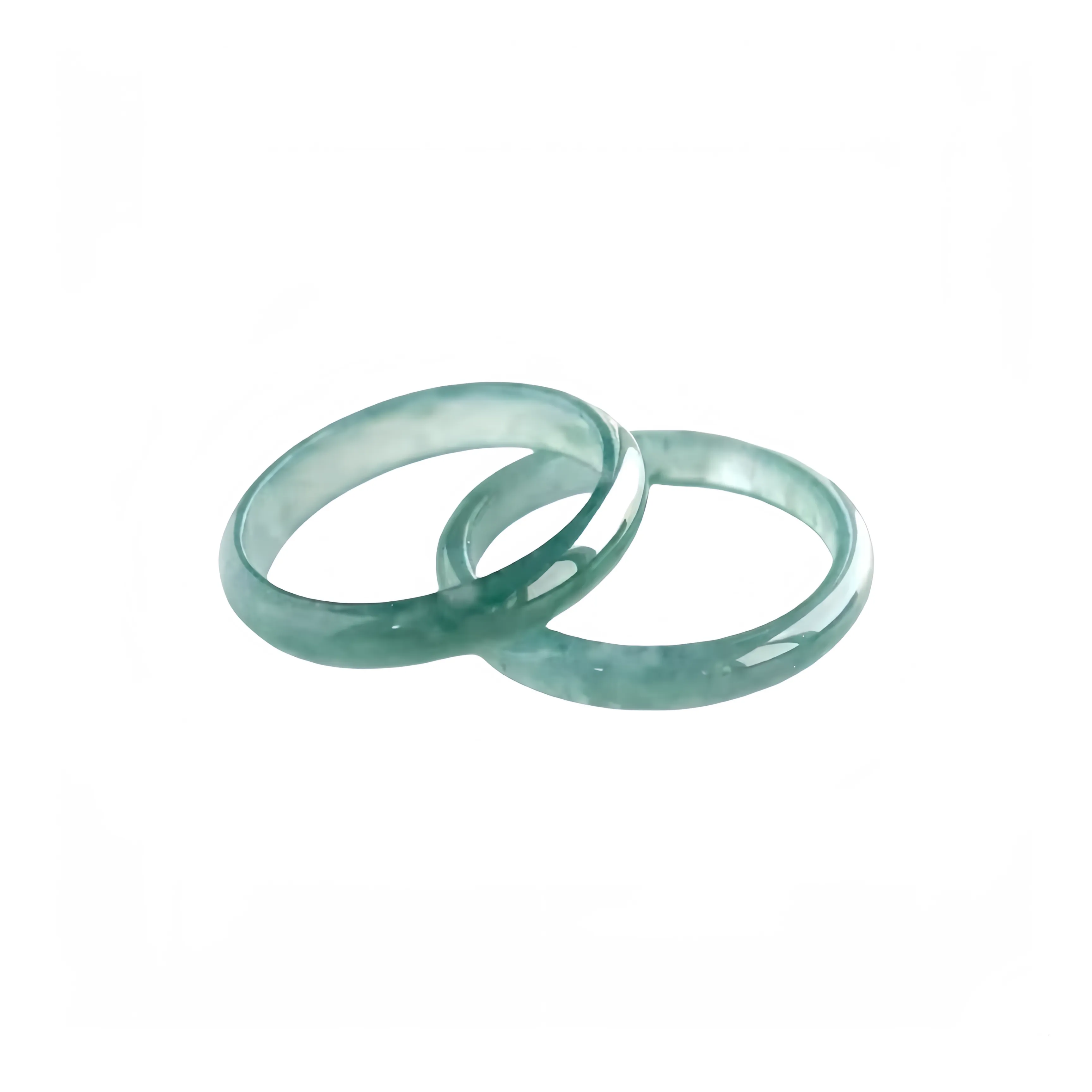LIYUNMUXUE Glutinous Jade Jadeite Rings Unisex