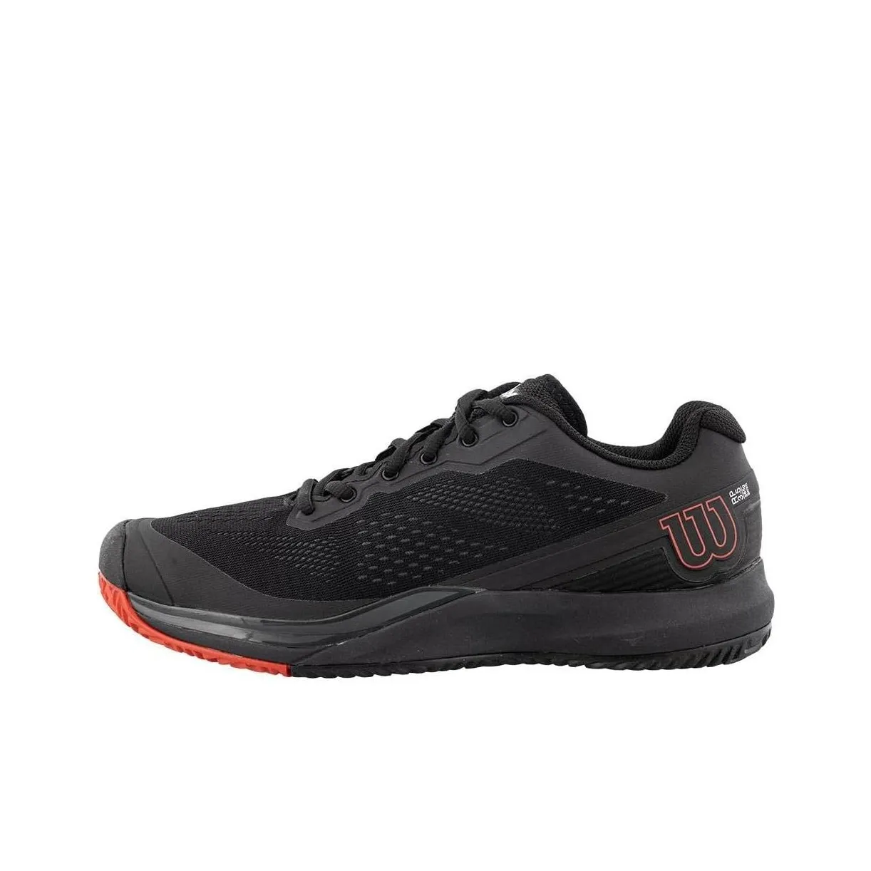Wilson Rush Pro 3.5 Stability Collection Cushioned Slip-Resistant Low-Top Tennis Shoes Unisex Black Red