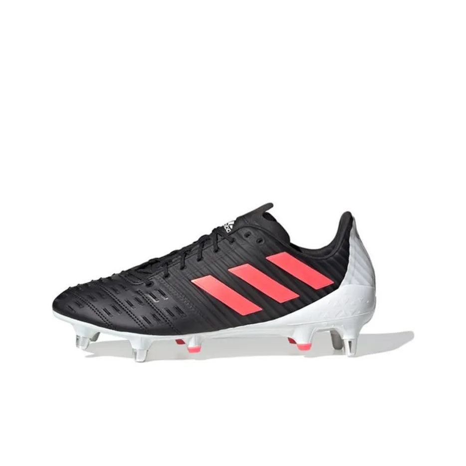 Adidas PREDATOR Series SG Мягкая трава Противоскользящие футбольные бутсы Унисекс Черный Розовый Белый