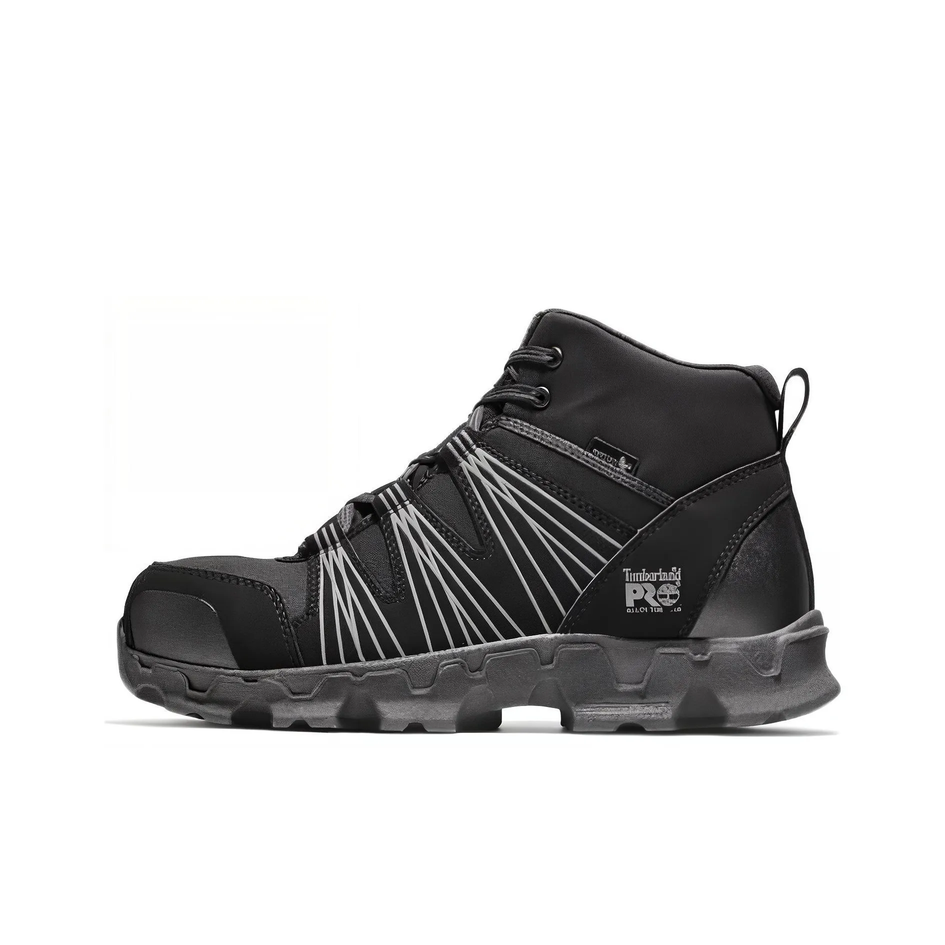 Timberland Powertrain Durable Cushioning Ankle-Length Outdoor Boots Men's Black