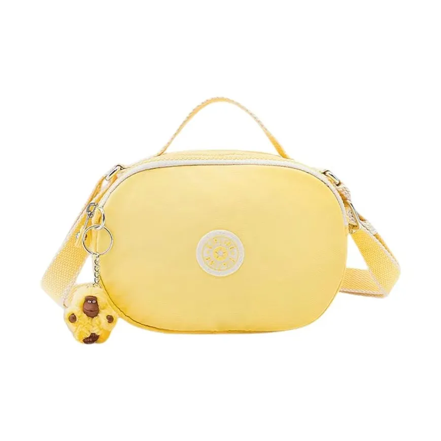 Kipling Polyamide Shoulder Bag, Crossbody Bag, Handbag Small Size Women's Sunflower Yellow