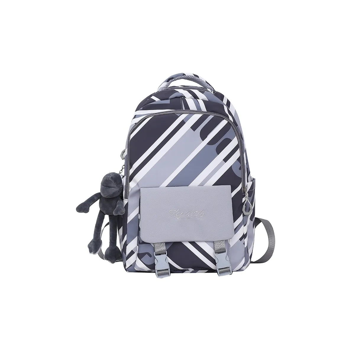 KAKAXI Nylon Backpack Unisex Black Gray Purple Blue KAKAXI Нейлон Рюкзак Унисекс Черный Серый Фиолетовый Синий