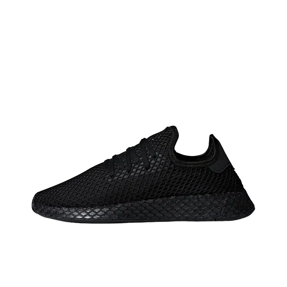 Adidas Originals Deerupt Slip-Resistant Wa Дышащий Низкий Топ Марафон Беговые кроссовки Унисекс Черный Белый