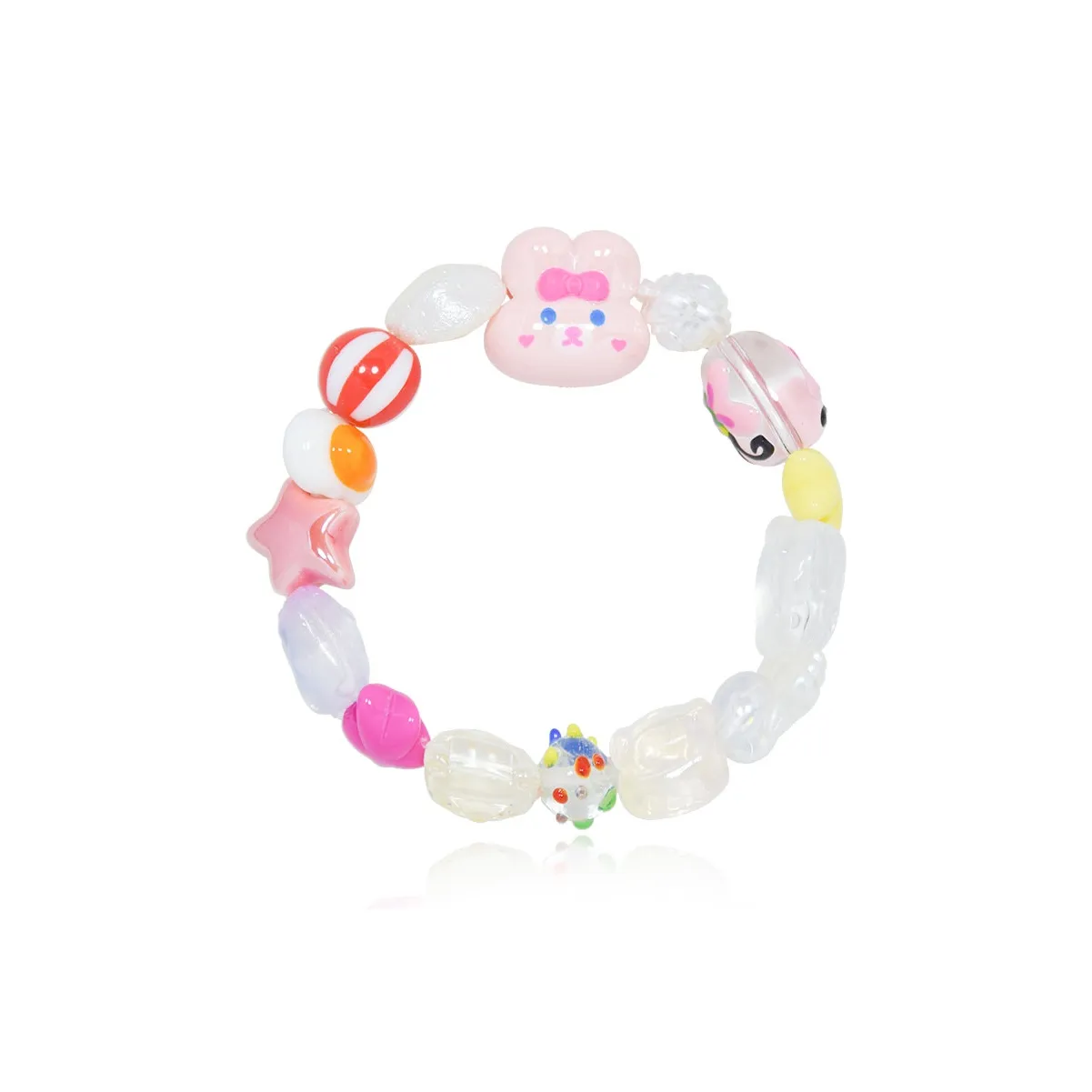 AWE Цветная глазурь Ghost And Demon Girlish Cartoon Cute Браслет с бусинами Bestie Подарочный набор Women's