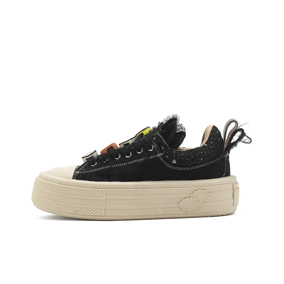 Road Mate Abrasion Resistant Breathable Low Top Skateboard Shoes Women's Black