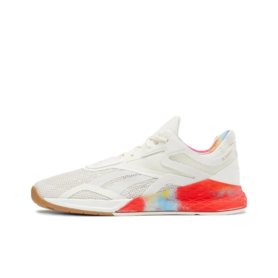 Reebok Nano X Pride Low Топ Кроссовки для тренировок Унисекс Бежевый Белый Красный