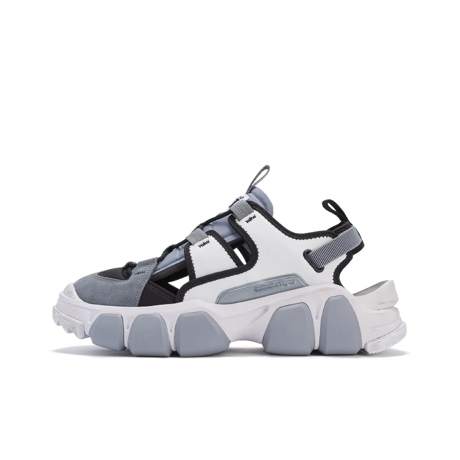 Onitsuka Tiger Dentigre Cage Пляжные сандалии Унисекс Серый Белый