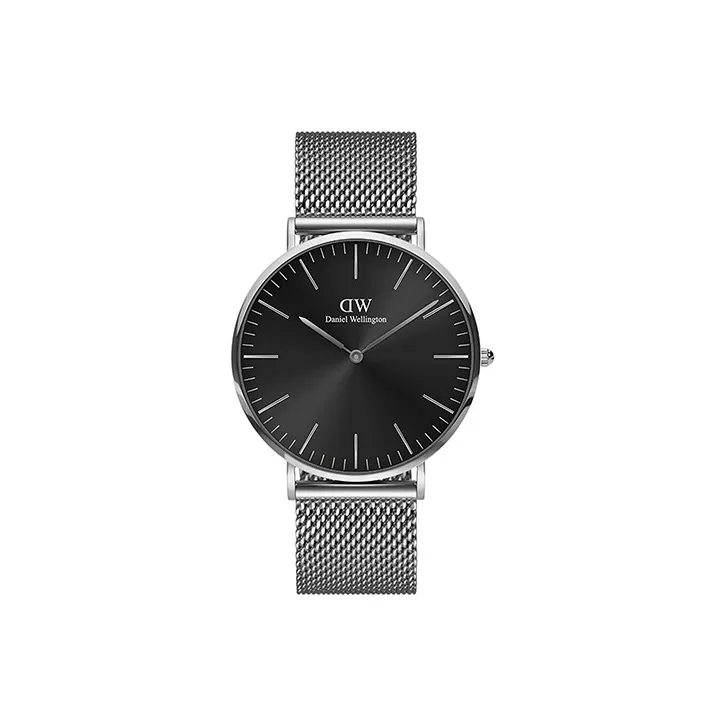 Daniel Wellington DW Watch Мужские Кварцевые Механические Часы с Ремешком из Нержавеющей Стали 40 мм Черный Циферблат Мужские Часы