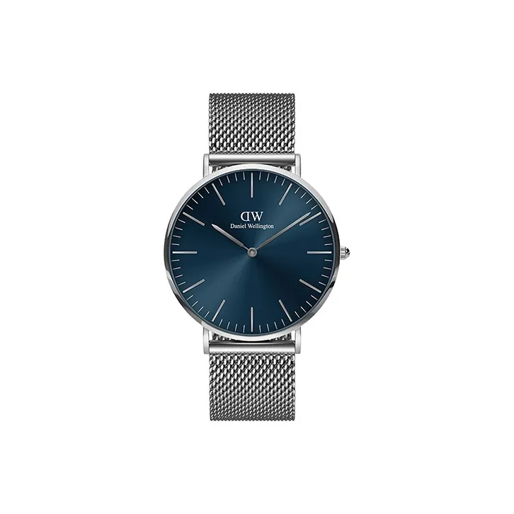 Daniel Wellington Классическая серия Кварцевые мужские наручные часы корпус из нержавеющей стали синий циферблат