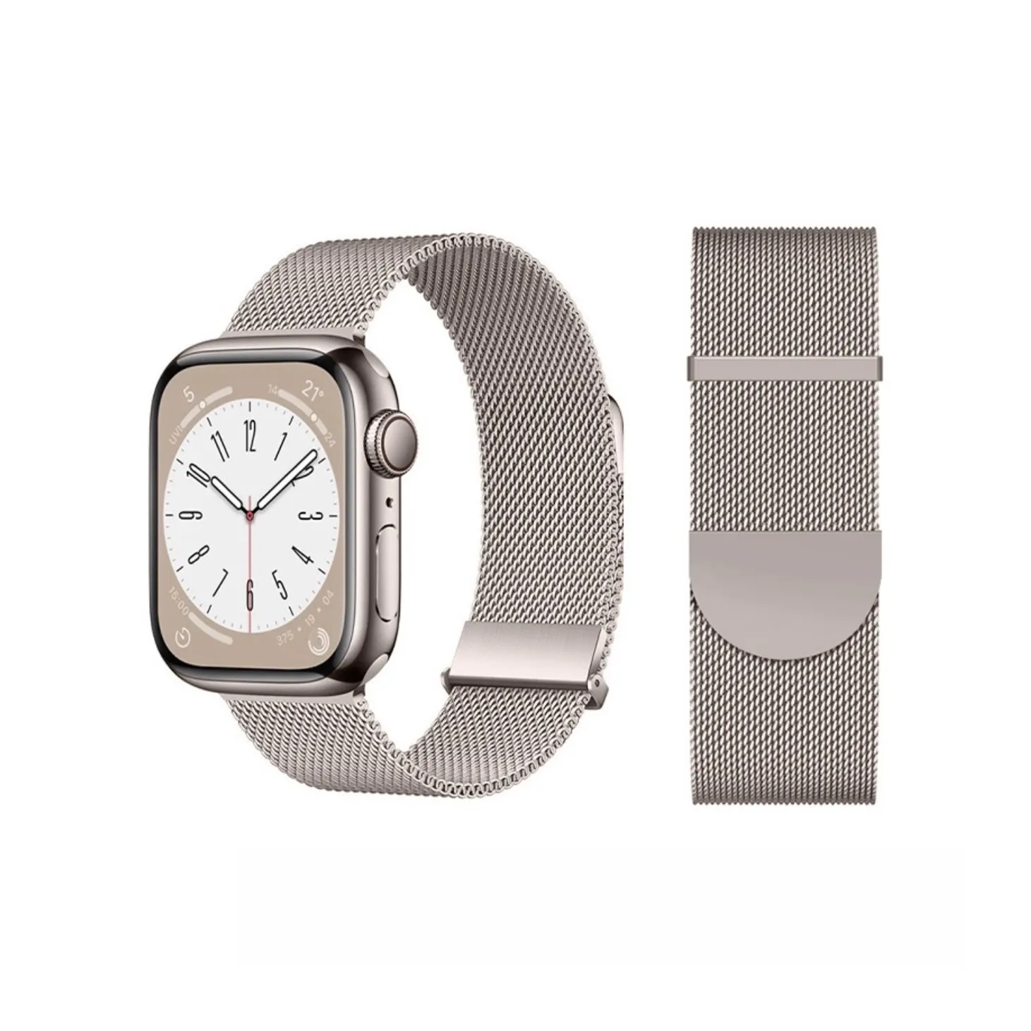 CHENSONG Strap Apple Compatibility Stainless Steel Material