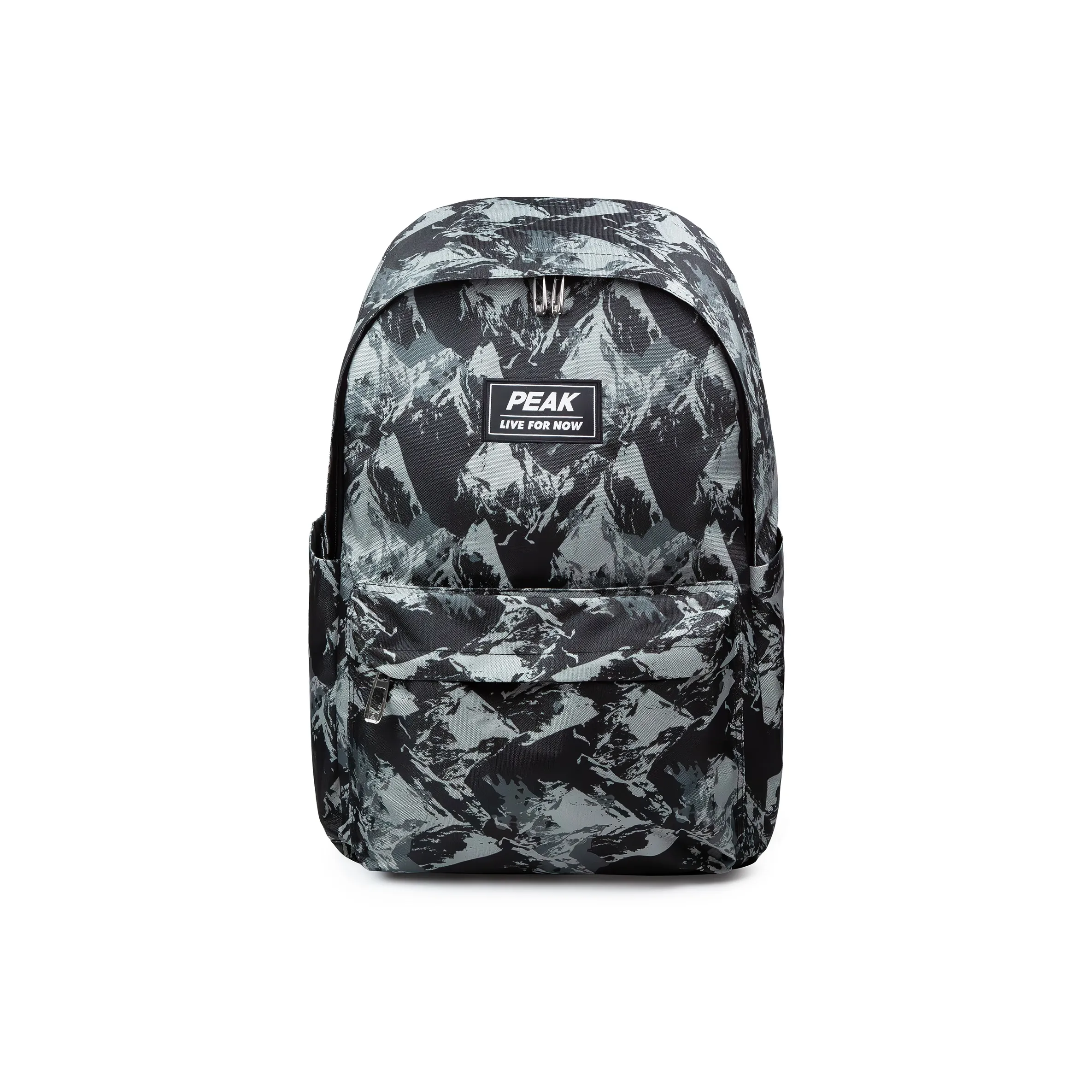 PEAK Fabric Backpack Regular Unisex Black Camouflage