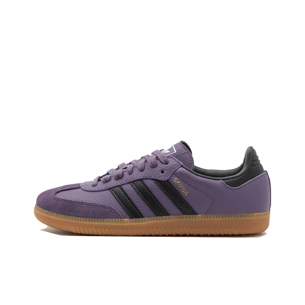 Adidas Originals Samba 'Shadow Violet Carbon' Low Top Skateboard Shoes Men's Purple