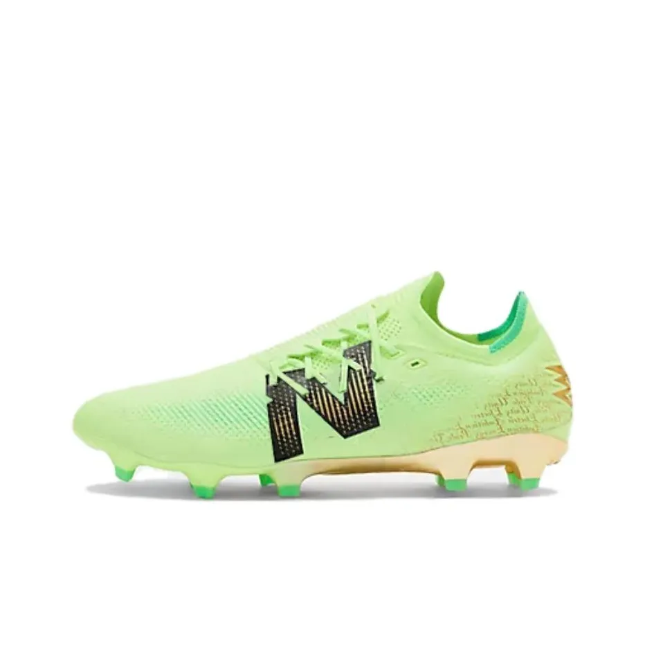 New Balance Furon V7 FG Firm Ground Firm Ground Anti Slip Wear Resistant Soccer Shoes Men's Green