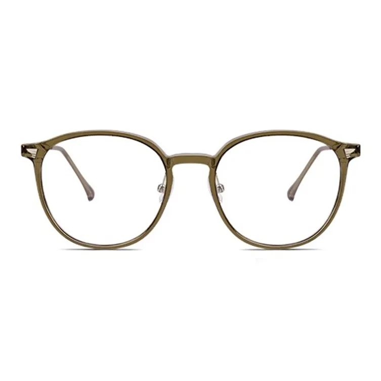 MK MINGKU Сплав TR Памятный пластик Круглые Оправы для очков Унисекс