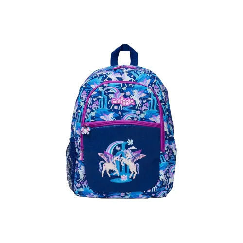 Smiggle Студенческие рюкзаки Морской синий Единорог Классический Kids
