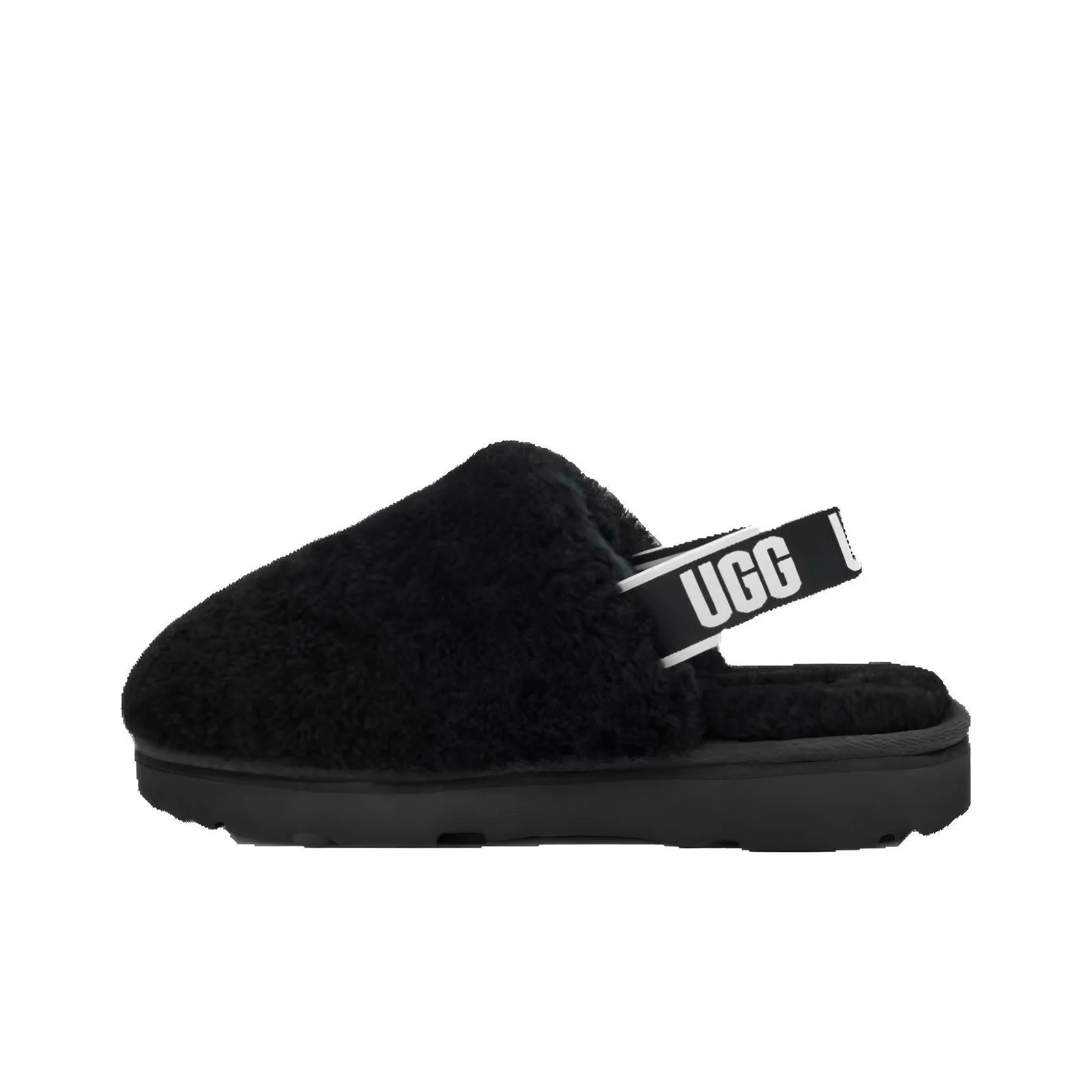 UGG FLUFF YEAH Children's Sandals Black Teenagers