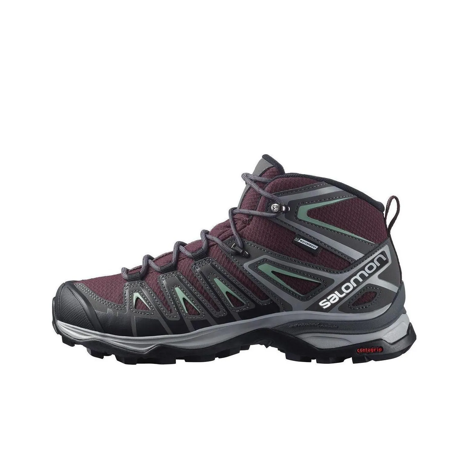 Salomon X Ultra Пионер Slip-он Устойчивый к истиранию MID Топ Уличная обувь Женская Бордовый