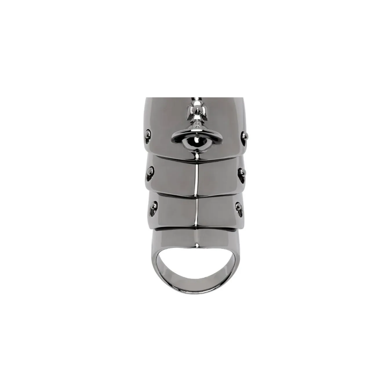 Vivienne Westwood Recycled Silver Rings Men's Gunmetal Gray