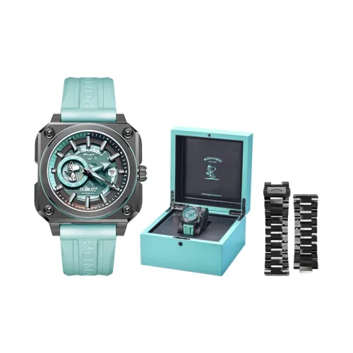 ROMAGO Автоматический Механический Movement Мужские Часы 46mm*53mm*14,5mm Синий