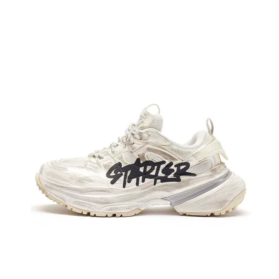 STARTER Dirty Chunky Sneakers Low Top Chunky Sneakers Women's White