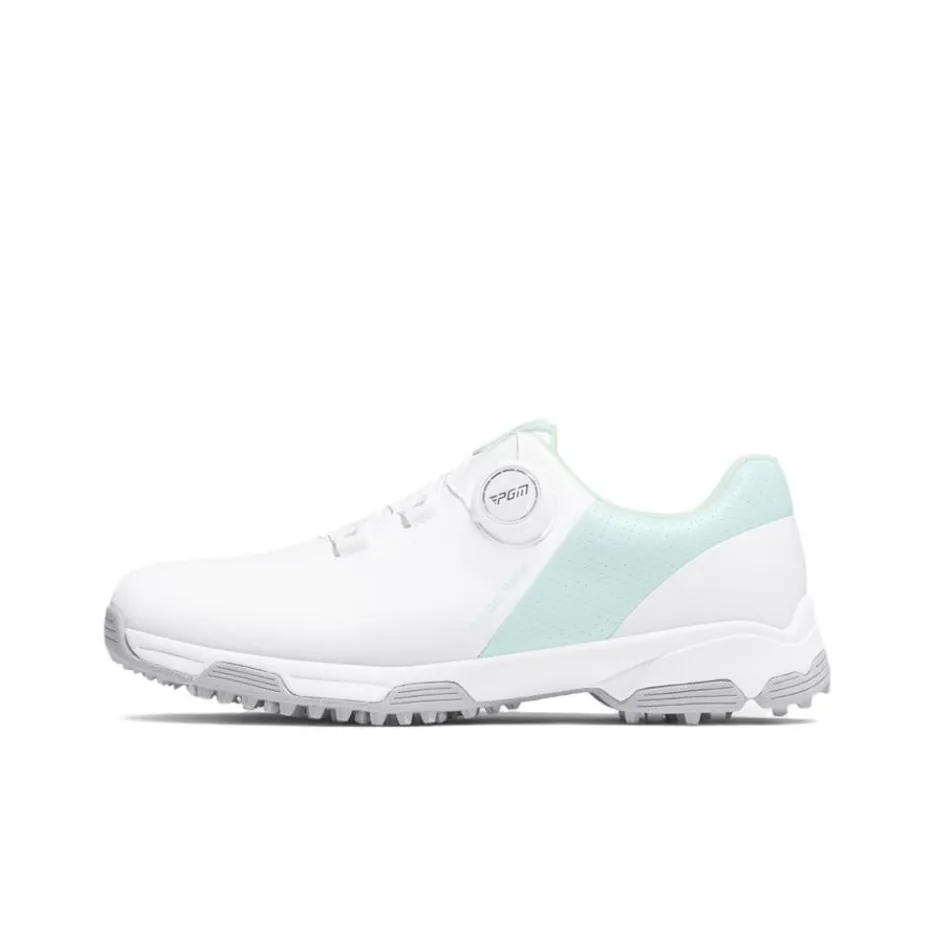 PGM Slip Resistant Водонепроницаемый Низкий Топ Обувь для гольфа Женская Белая Светло-Синяя