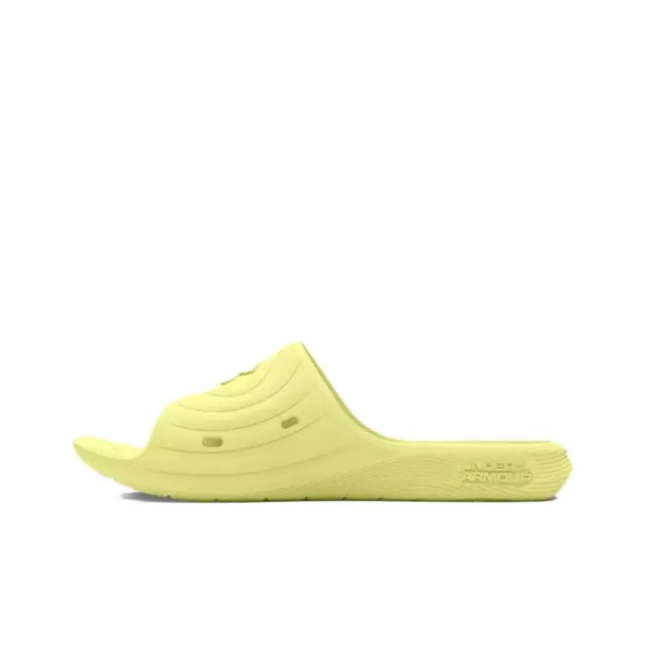 Under Armour Locker 4 Rubber Sole Slide Slippers Men's Yellow