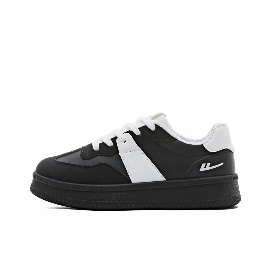 Warrior Износостойкий и Легкий Низкий Топ Кроссовки для скейтбординга Женские Черный Белый
