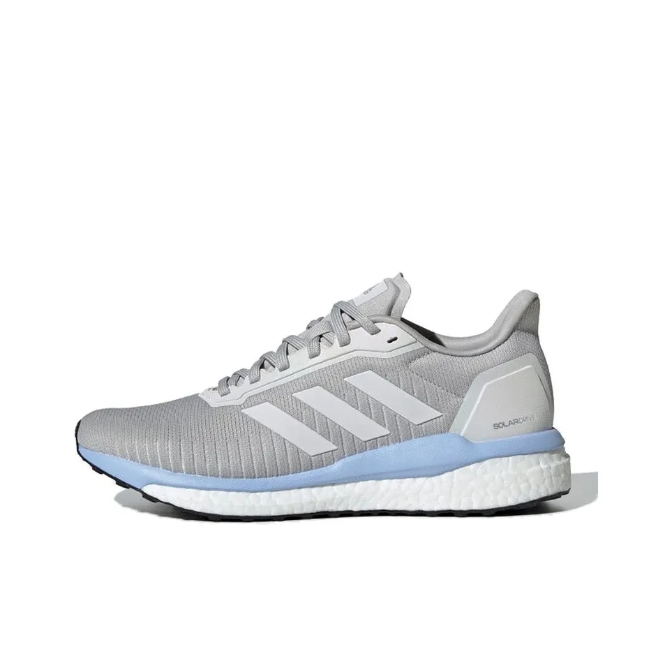 Adidas Solar Drive 19 Non Slip Легкий Низкий Топ Беговые кроссовки Женские Светло-серый