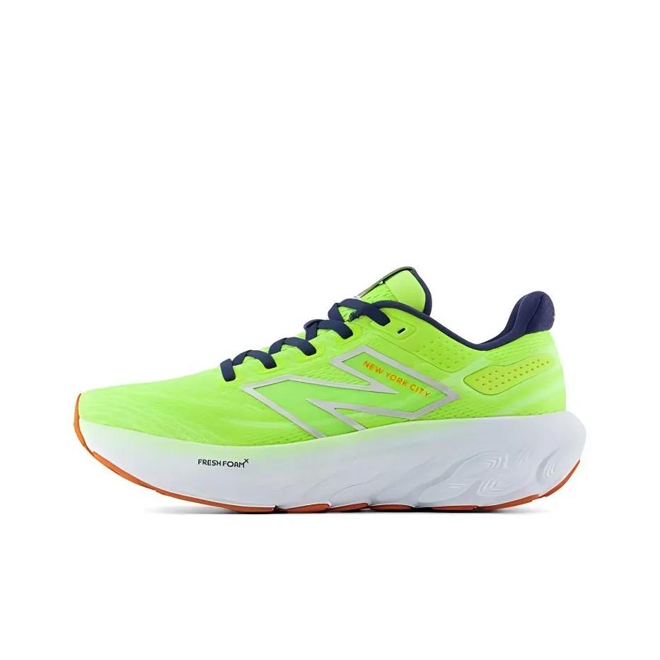 New Balance совместный бренд Fresh Foam X 1080v13 Амортизация Износостойкий Низкий Топ Беговые кроссовки Женские Зеленый Белый