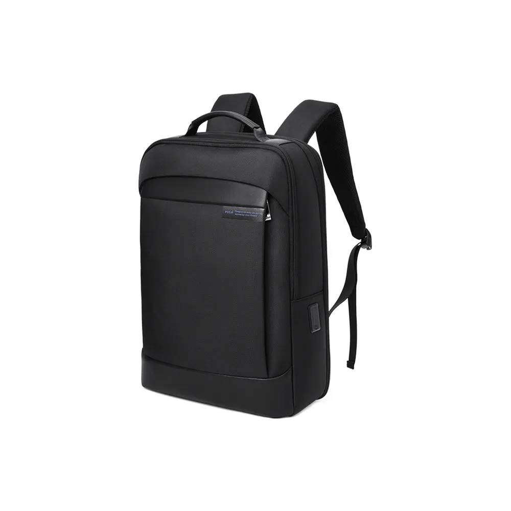 POLO Textile, Synthetic Leather Laptop Bag Backpack Men's Backpack Tubas Men's Black