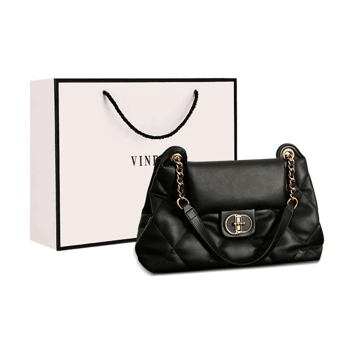 VINEY Сумка из коровьей кожи с синтетической кожей через плечо сумка на плечо среднего размера белый черный