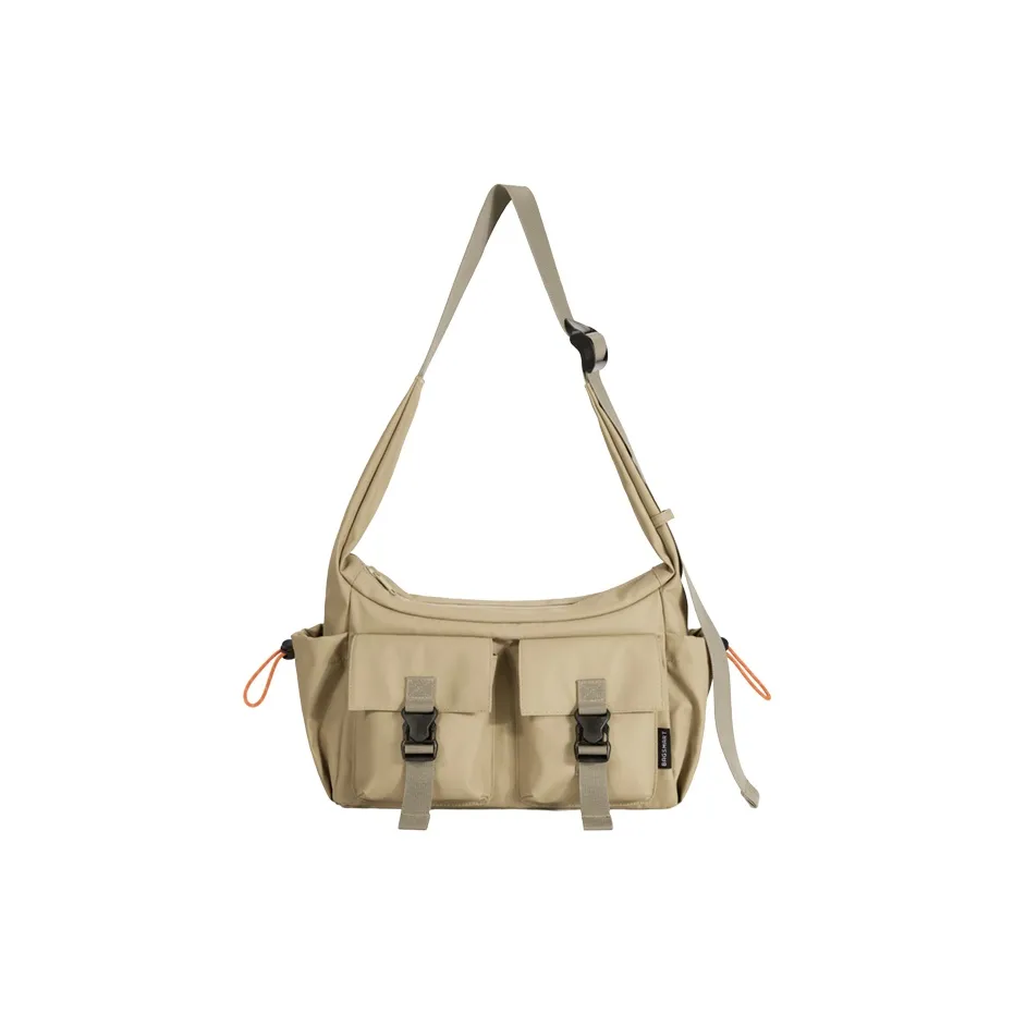 BAGSMART Нейлоновые сумки через плечо сумка на плечо унисекс хаки экрю черный